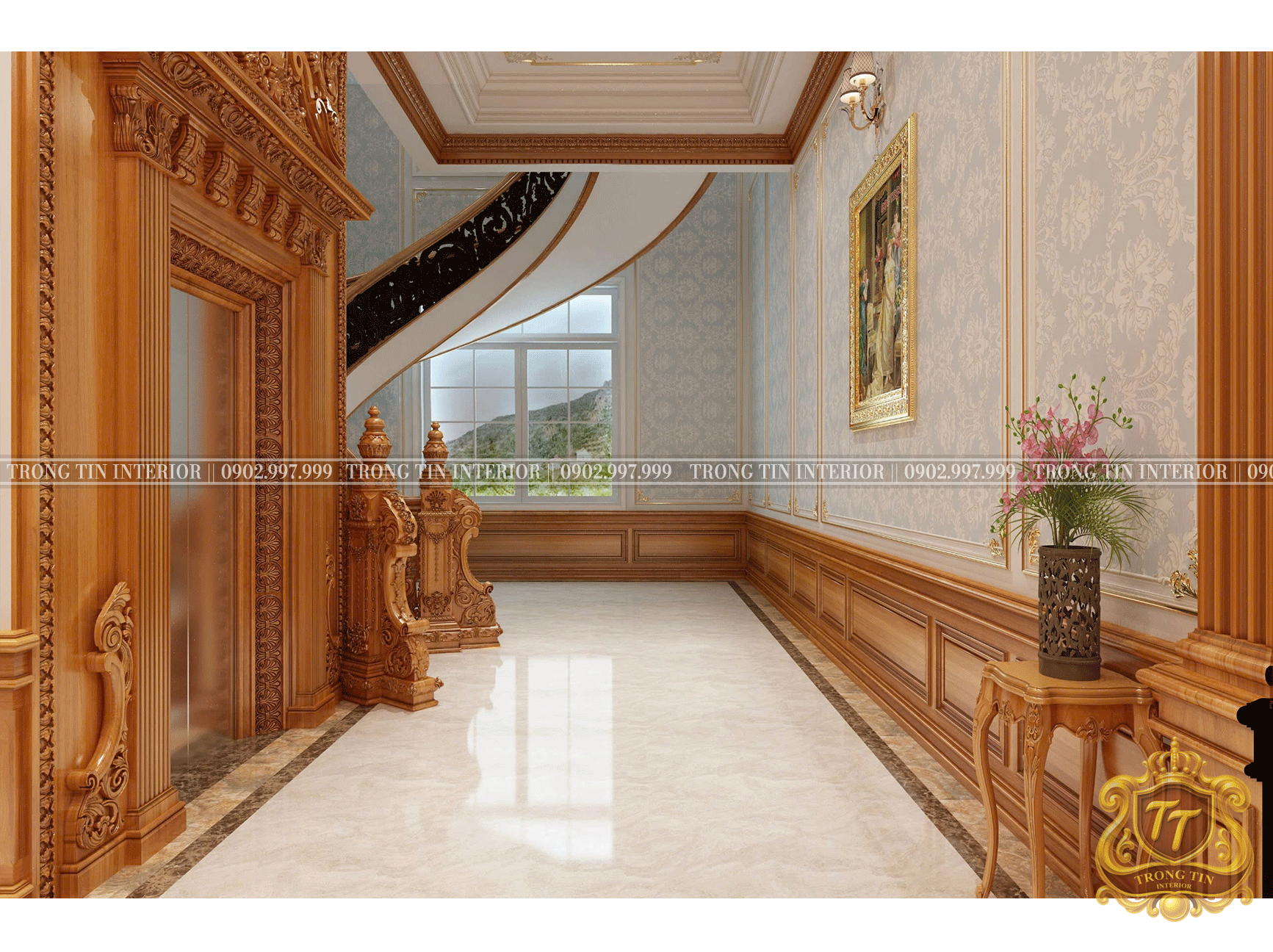 Cầu Thang Cổ Điển Mẫu 1