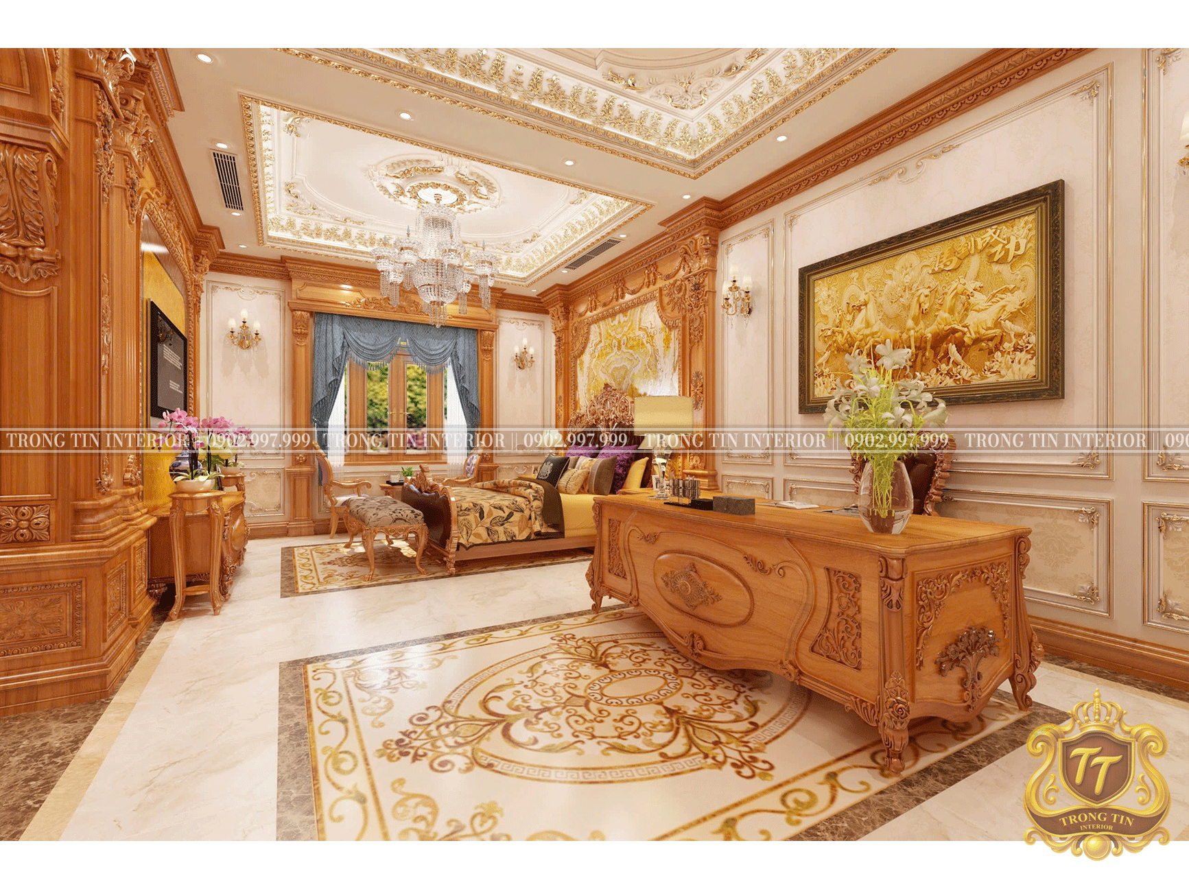Phòng Ngủ Cổ Điển Mẫu 1