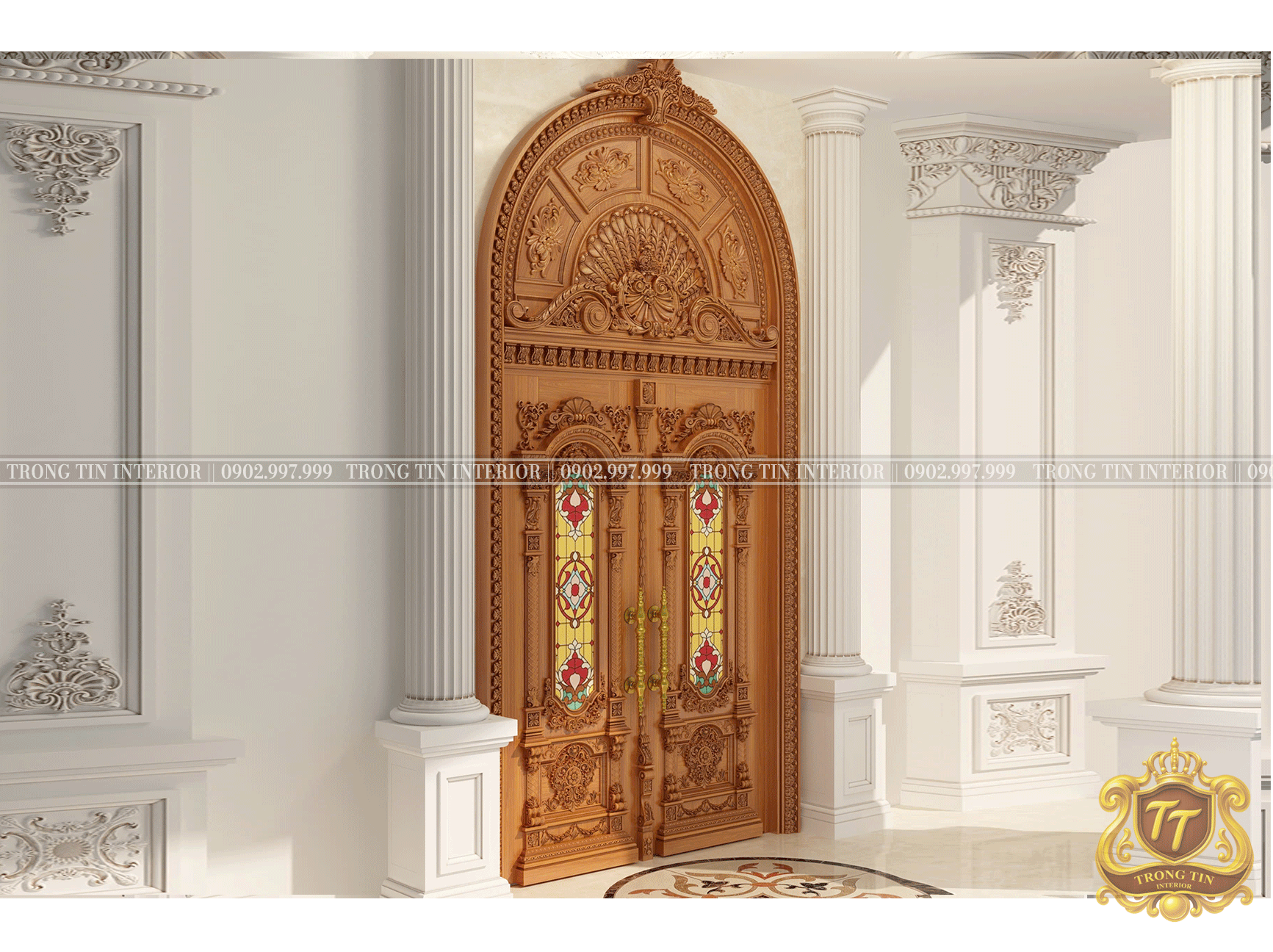 Cửa Mặt Tiền Cổ Điển Mẫu 5