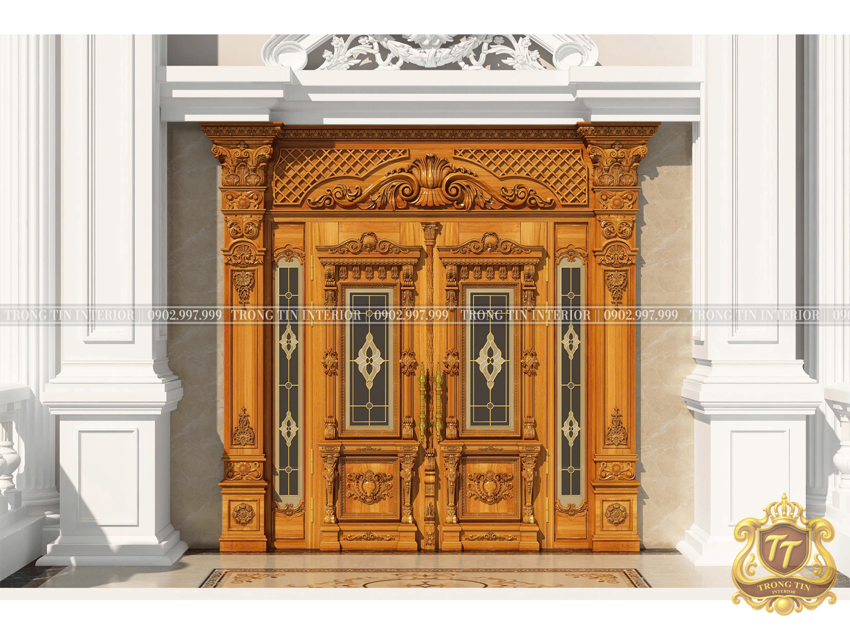 Cửa Mặt Tiền Cổ Điển Mẫu 8