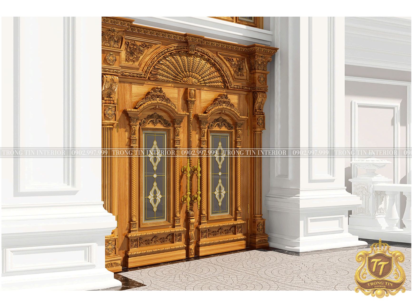 Cửa Mặt Tiền Cổ Điển Mẫu 9