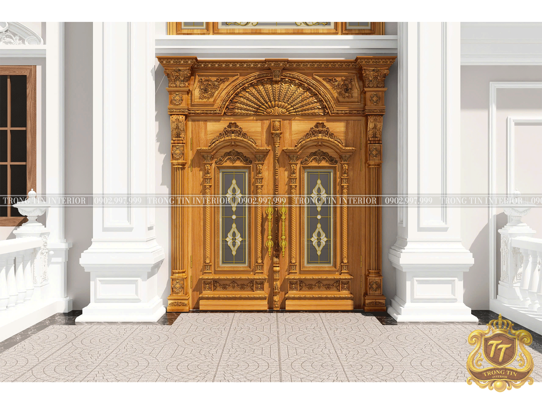 Cửa Mặt Tiền Cổ Điển Mẫu 9