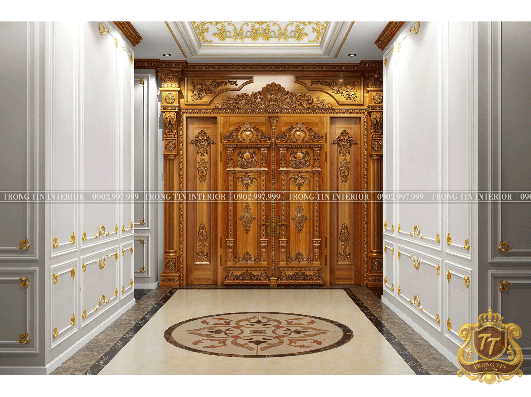 Cửa Mặt Tiền Cổ Điển Mẫu 9