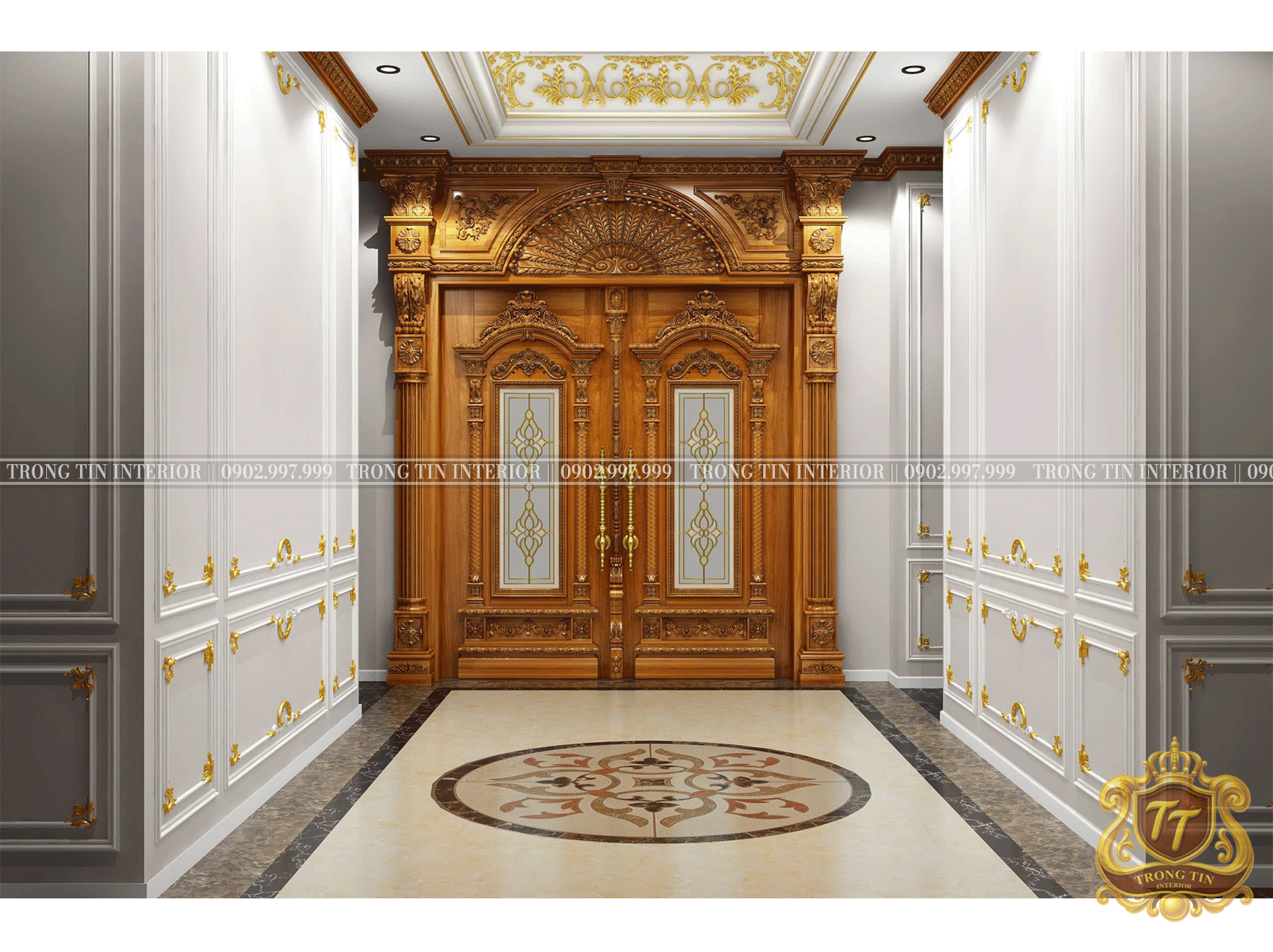 Cửa Mặt Tiền Cổ Điển Mẫu 9