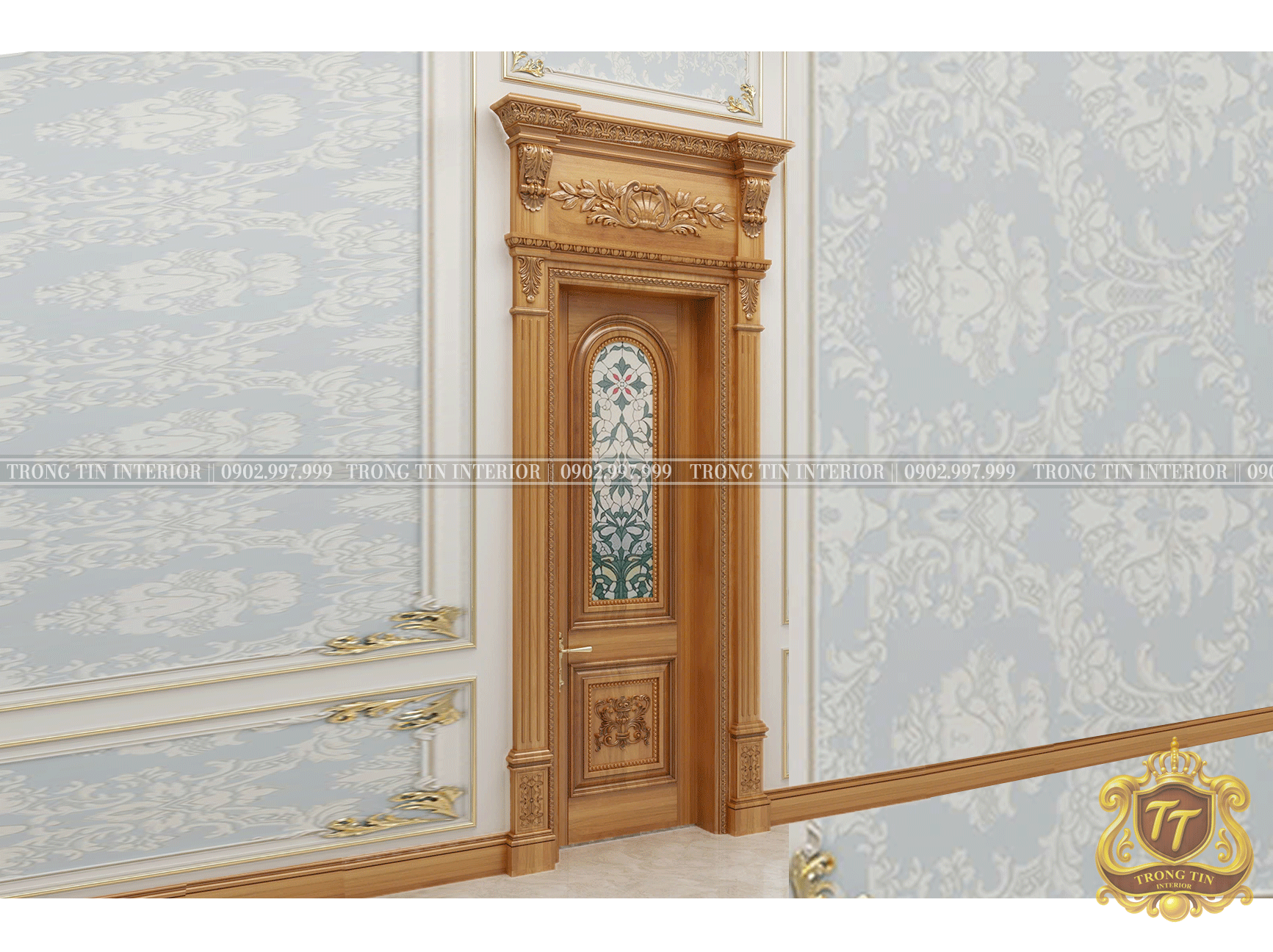 Cửa Phòng Cổ Điển Mẫu 1