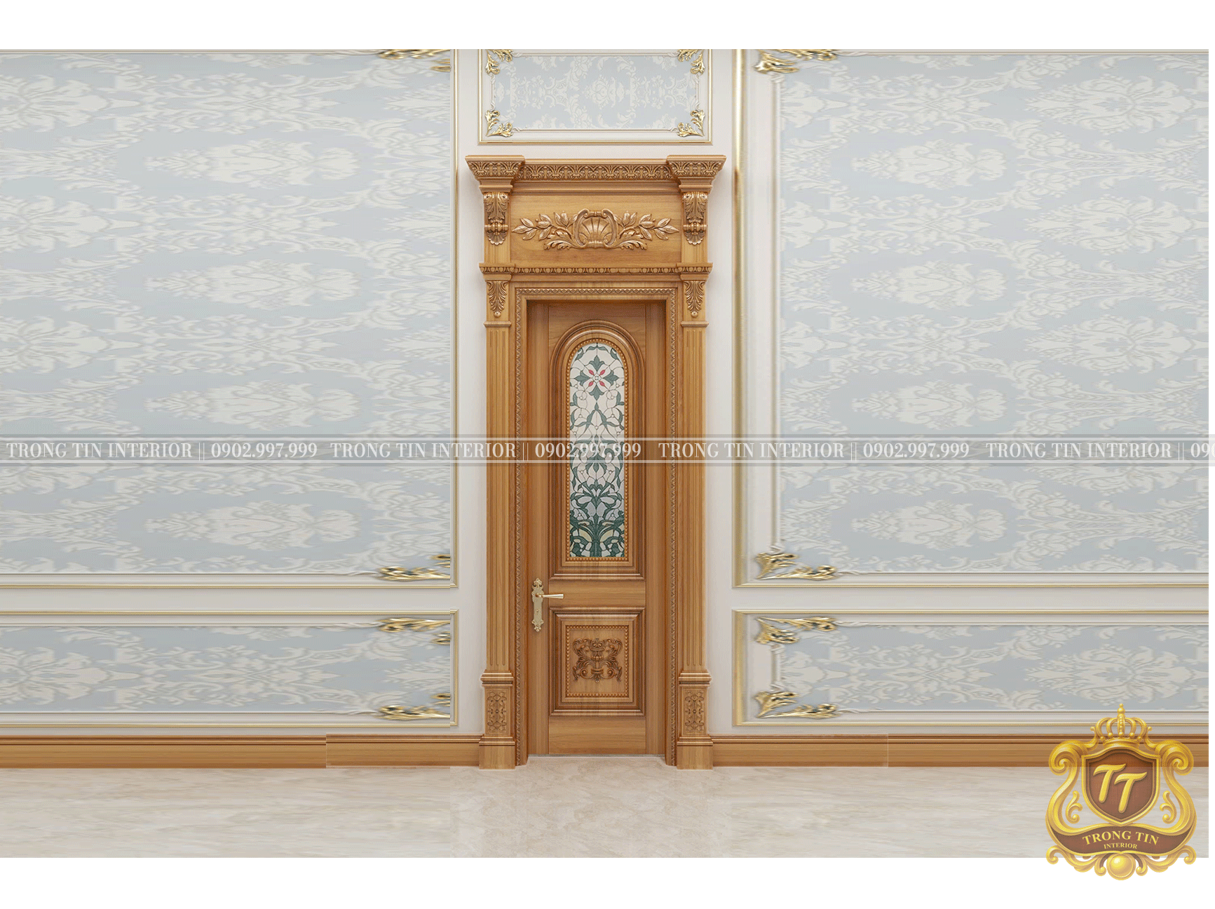 Cửa Phòng Cổ Điển Mẫu 1