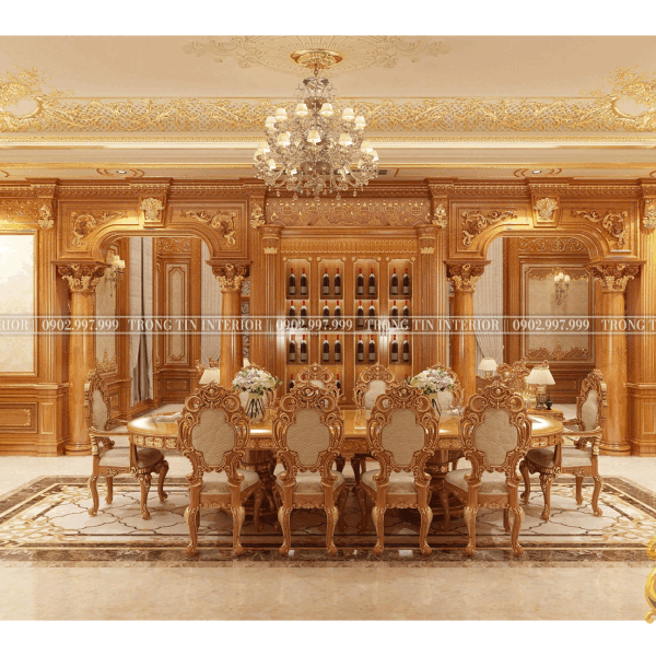 Phòng Ăn Cổ Điển Mẫu 6