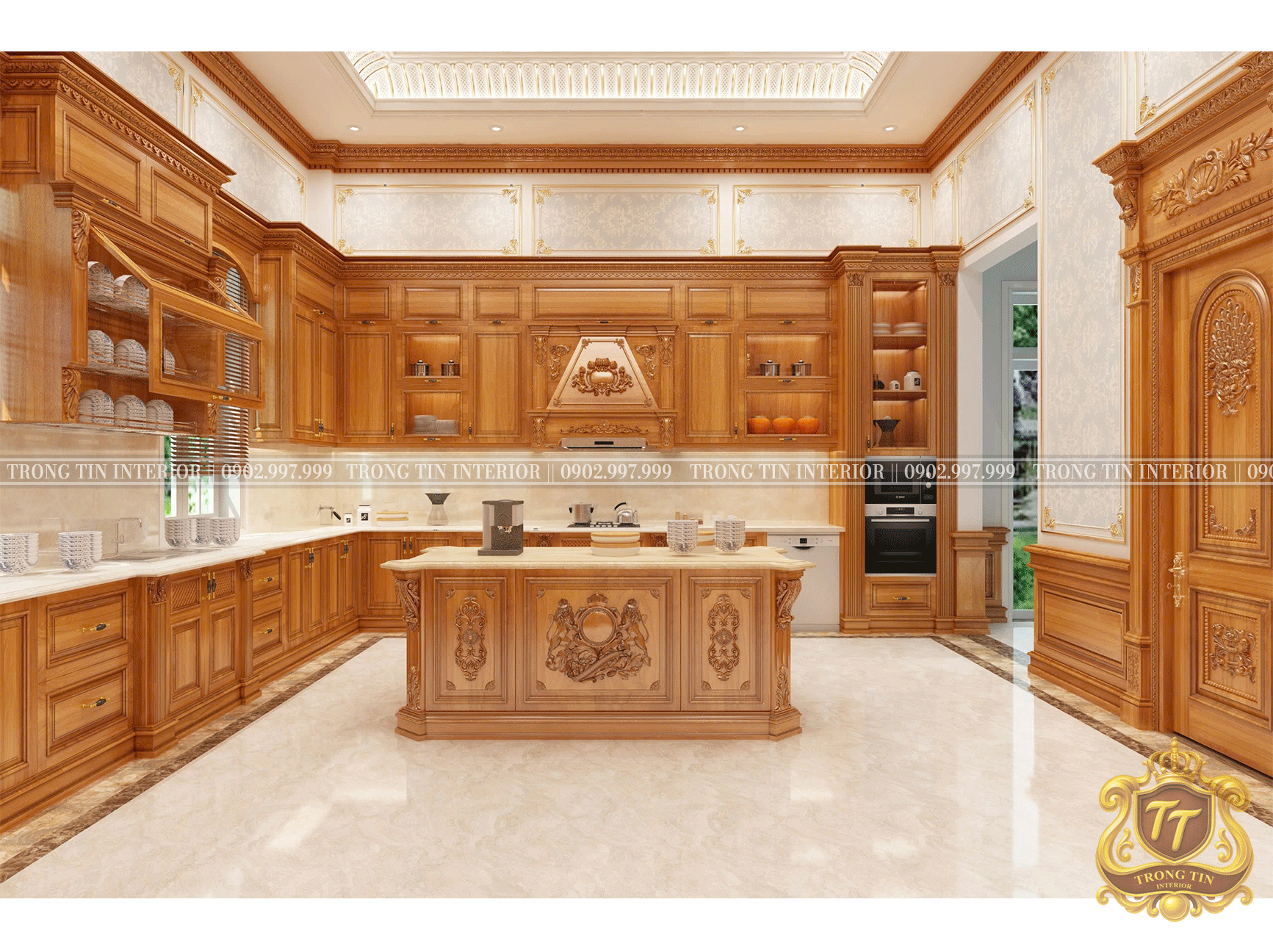 Phòng Bếp Cổ Điển Mẫu 4