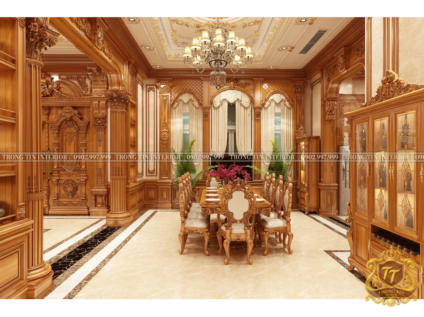 Phòng Bếp Cổ Điển Mẫu 7