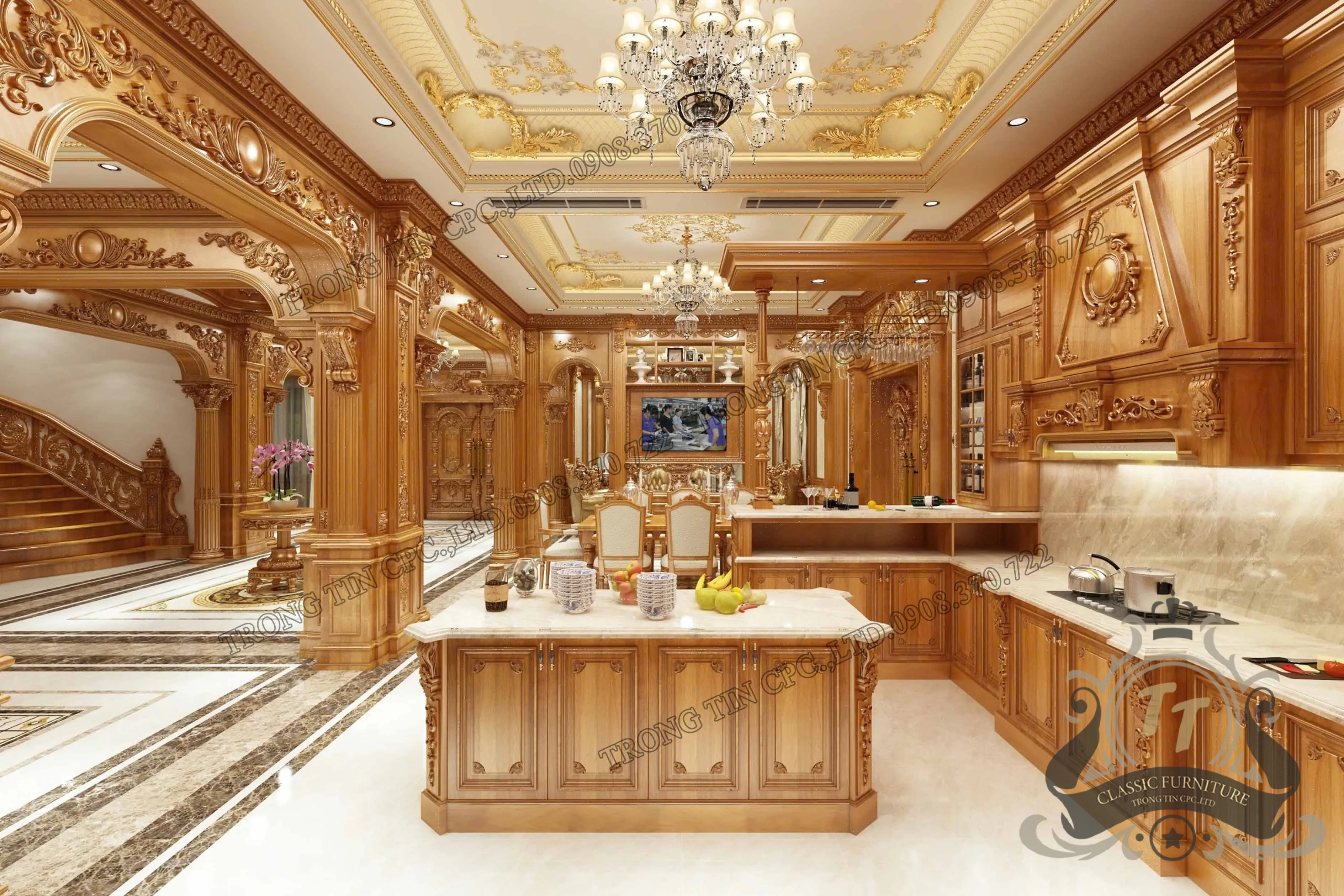 Phòng Bếp Cổ Điển