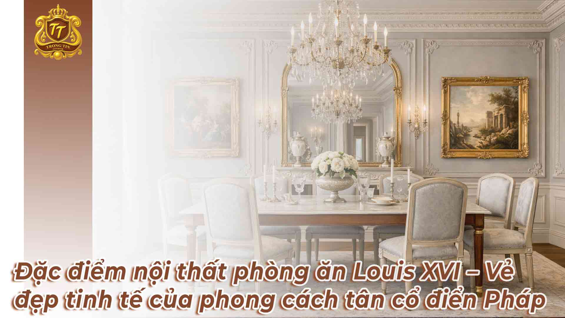 Đặc điểm nội thất phòng ăn Louis XVI