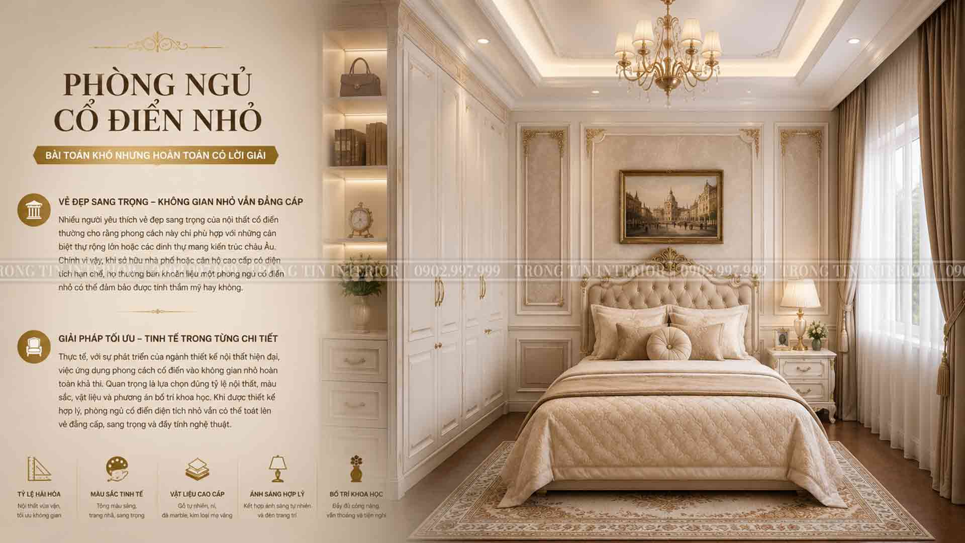 Phòng ngủ cổ điển nhỏ - Bài Toán Khó Nhưng Có Lời Giải