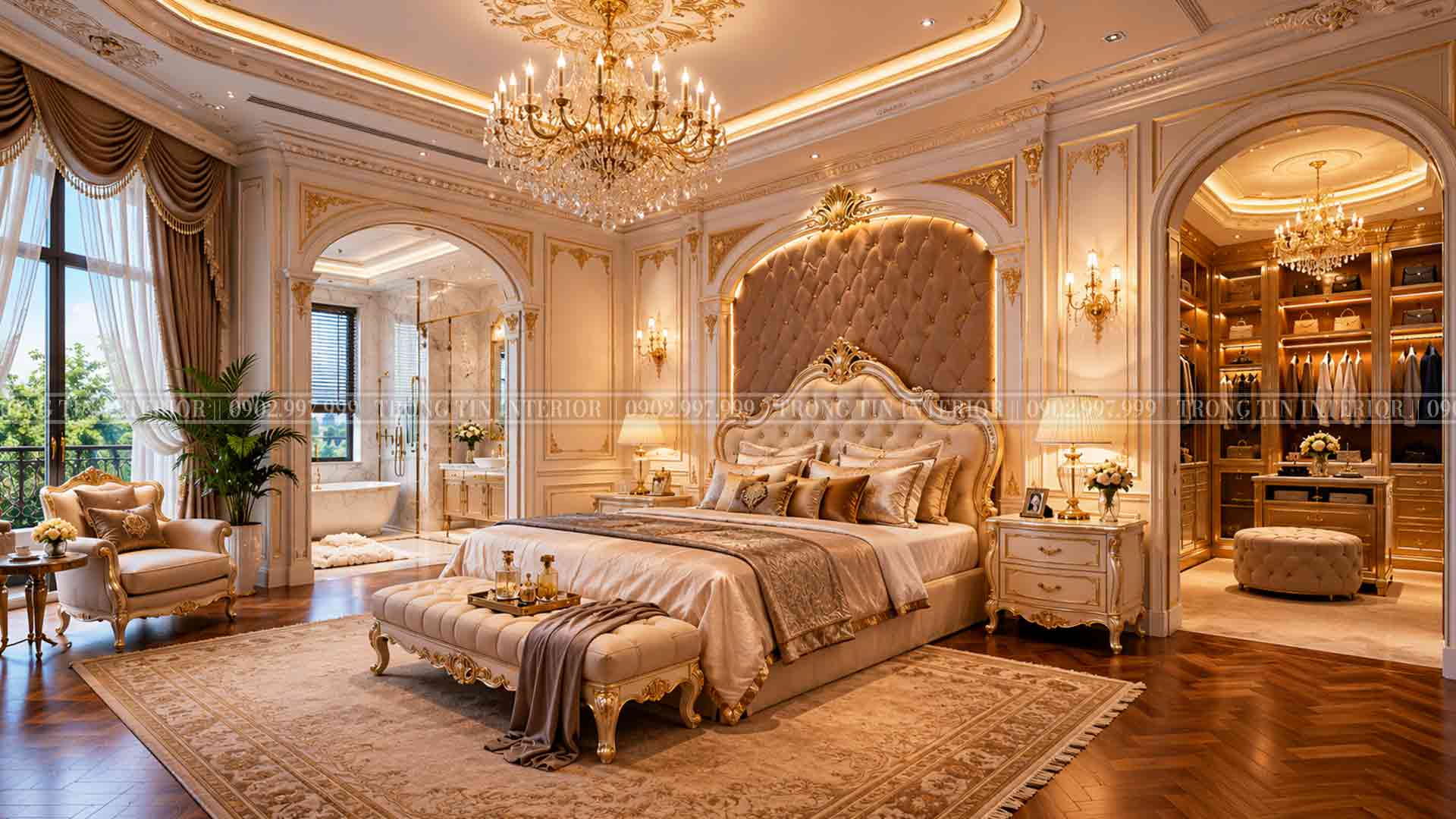 Phòng ngủ master cổ điển có dressing room là gì?