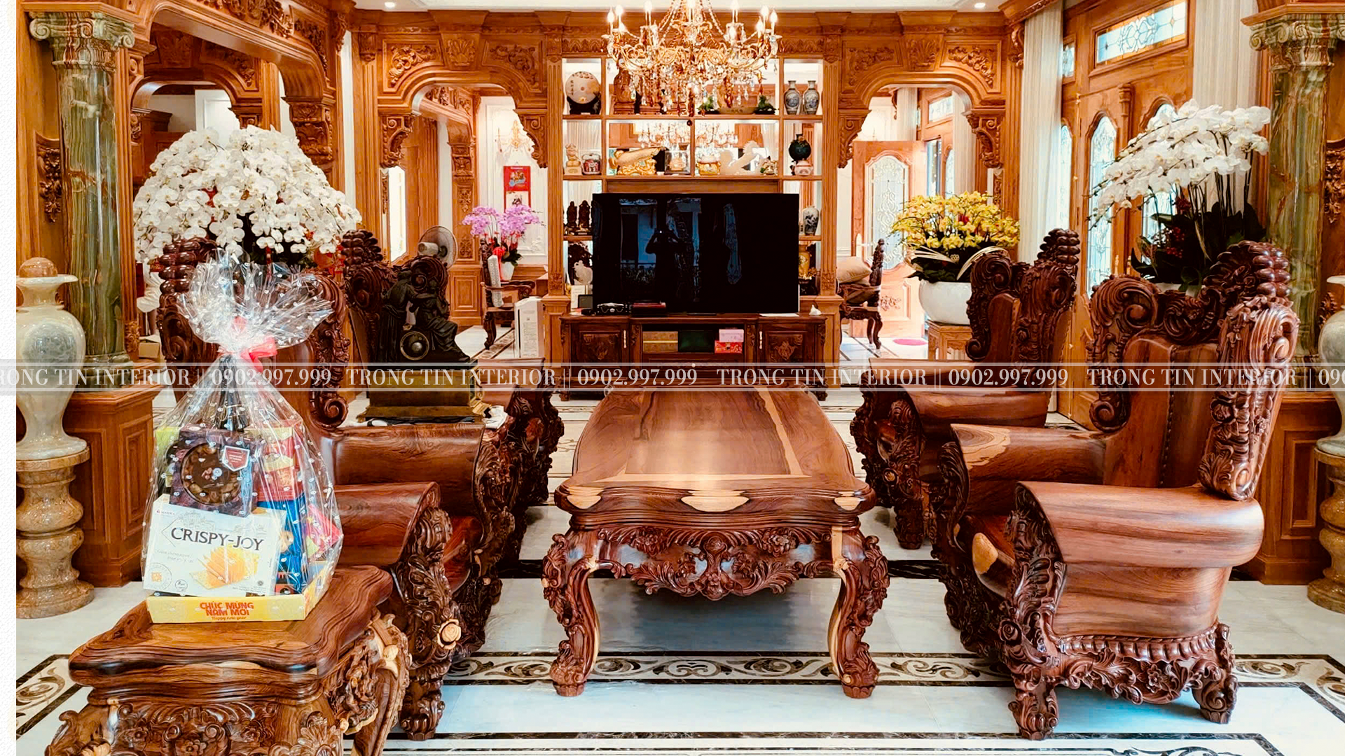 Hình ảnh phòng khách thự tế - Trọng Tín Interior