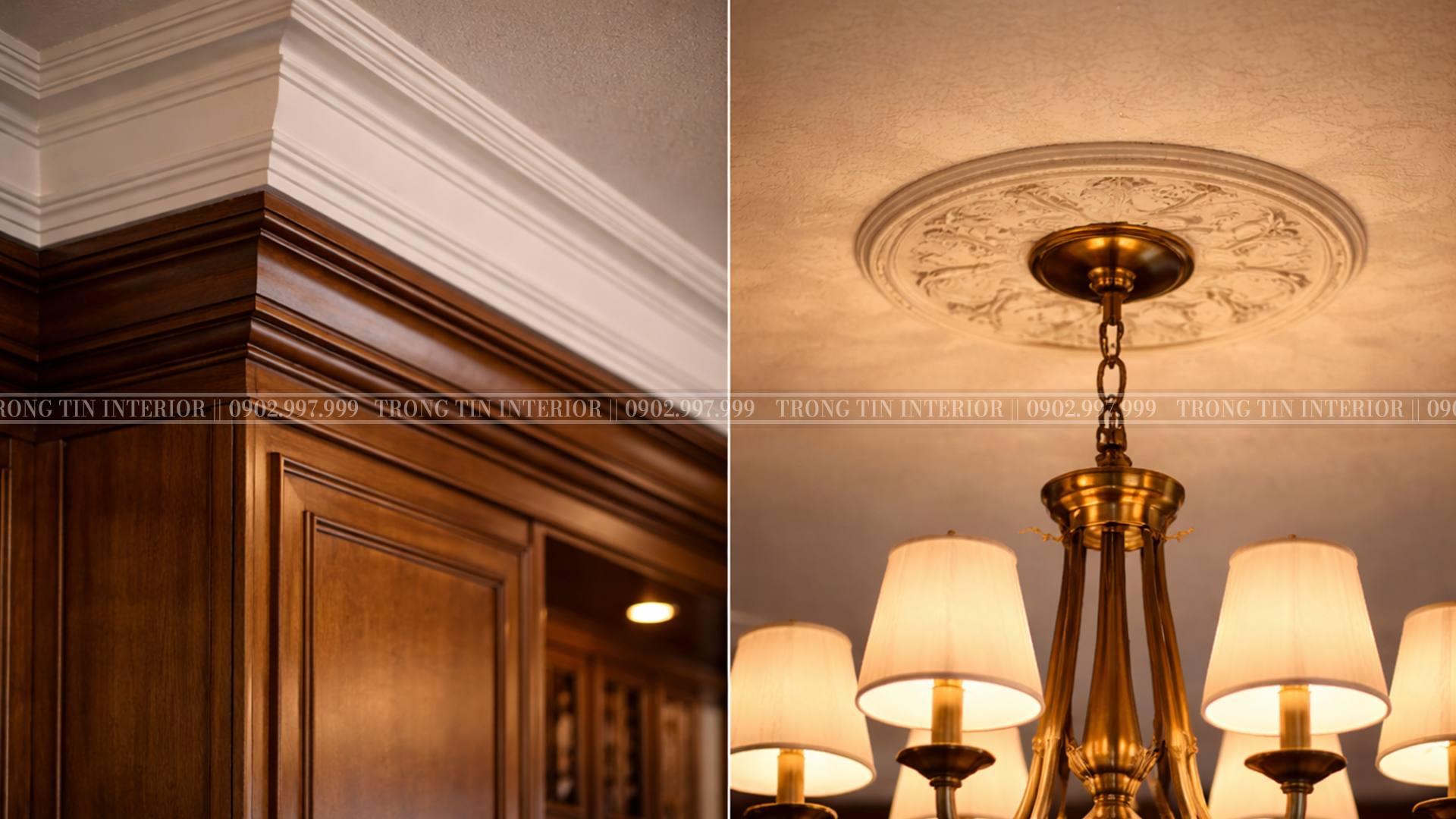 Trần - Cột - Phào Chỉ được thiết kế tối giản nhất để không làm rối mắt trong không gian nhỏ