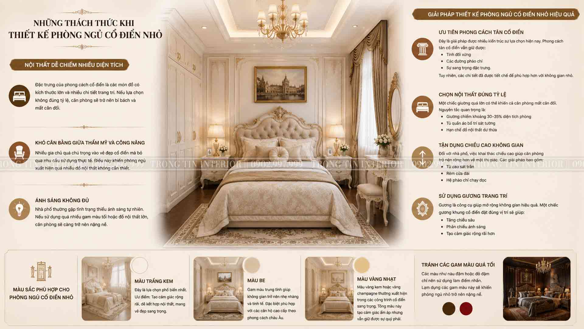 Những Thách Thức Và Giải Pháp Khi Thiết Kế Phòng Ngủ Cổ Điển