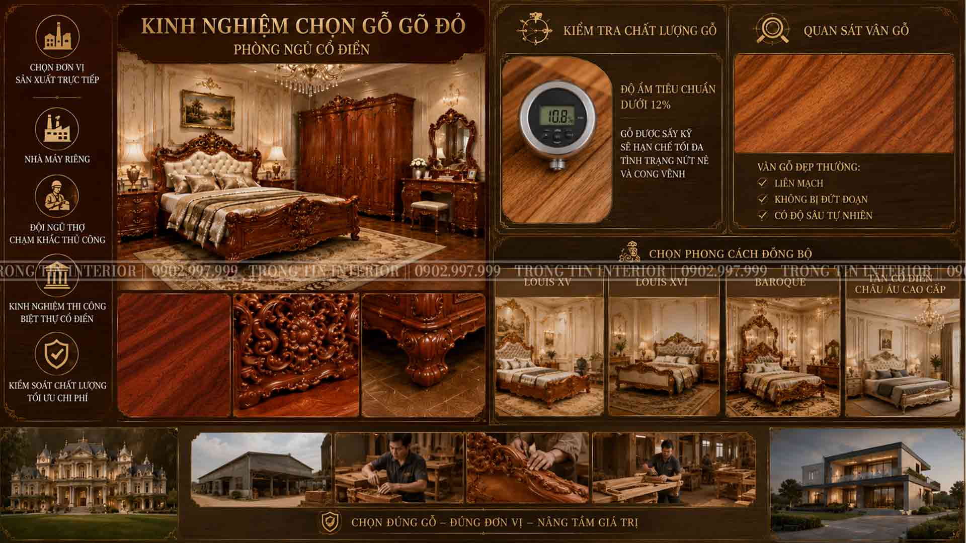 Kinh nghiệm chọn gỗ gõ đỏ