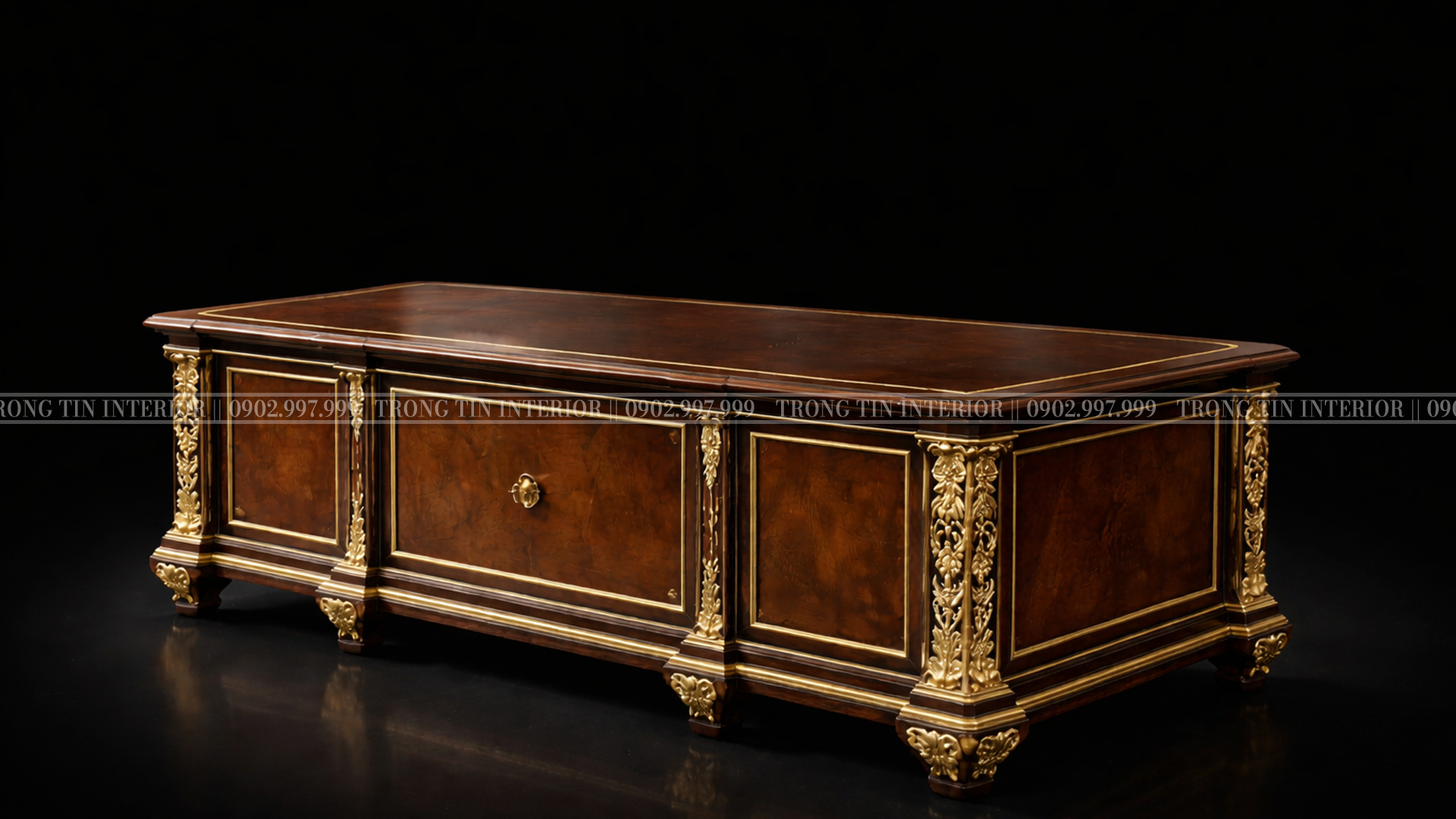 Mẫu bàn làm việc cổ điển 1 - Trọng Tín Interior
