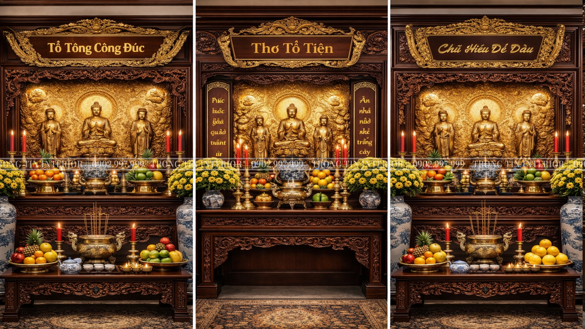 Không Gian Phòng Thờ Cổ Điển - Trọng Tín Interior