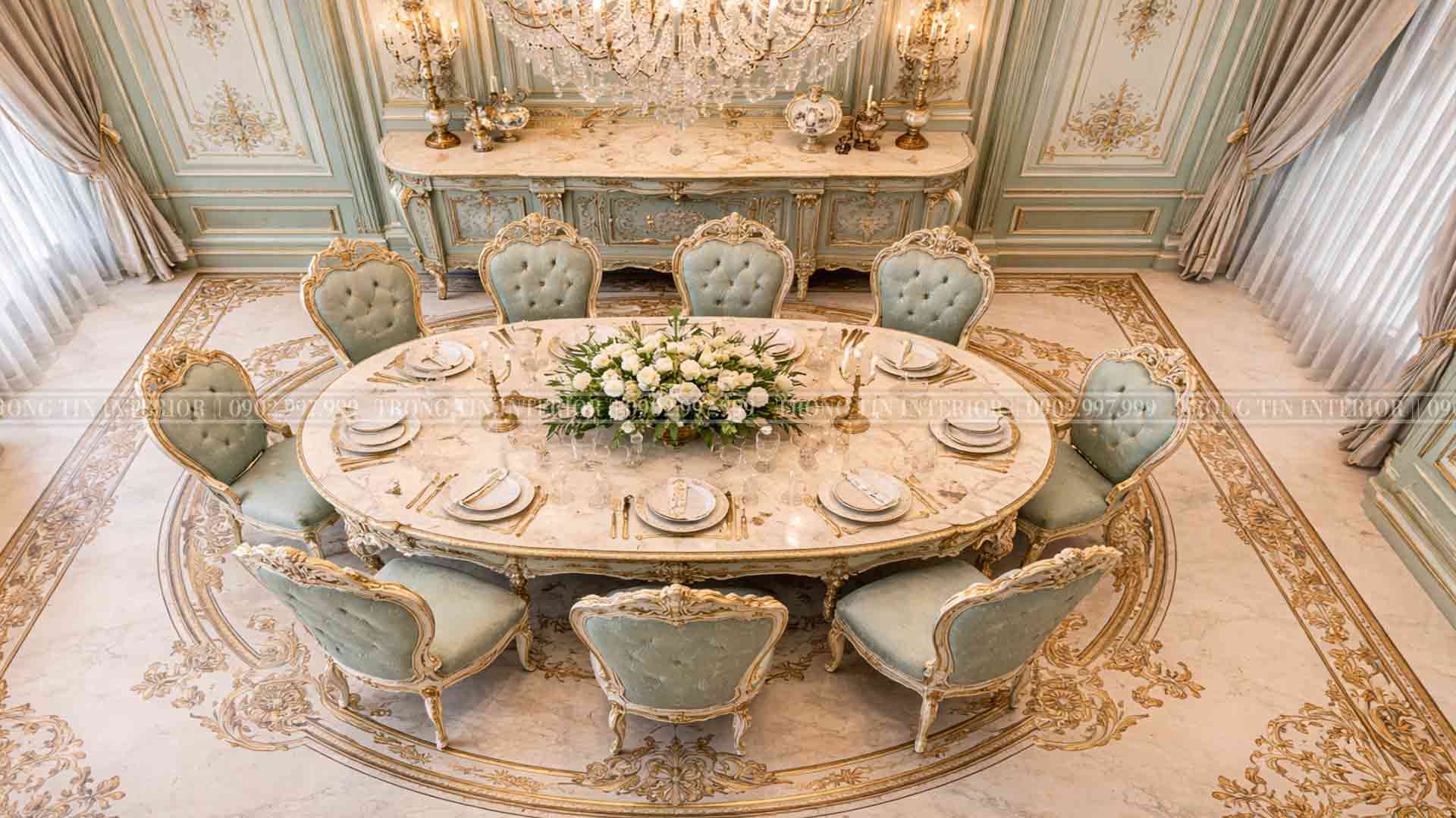 Bố trí không gian bàn ăn