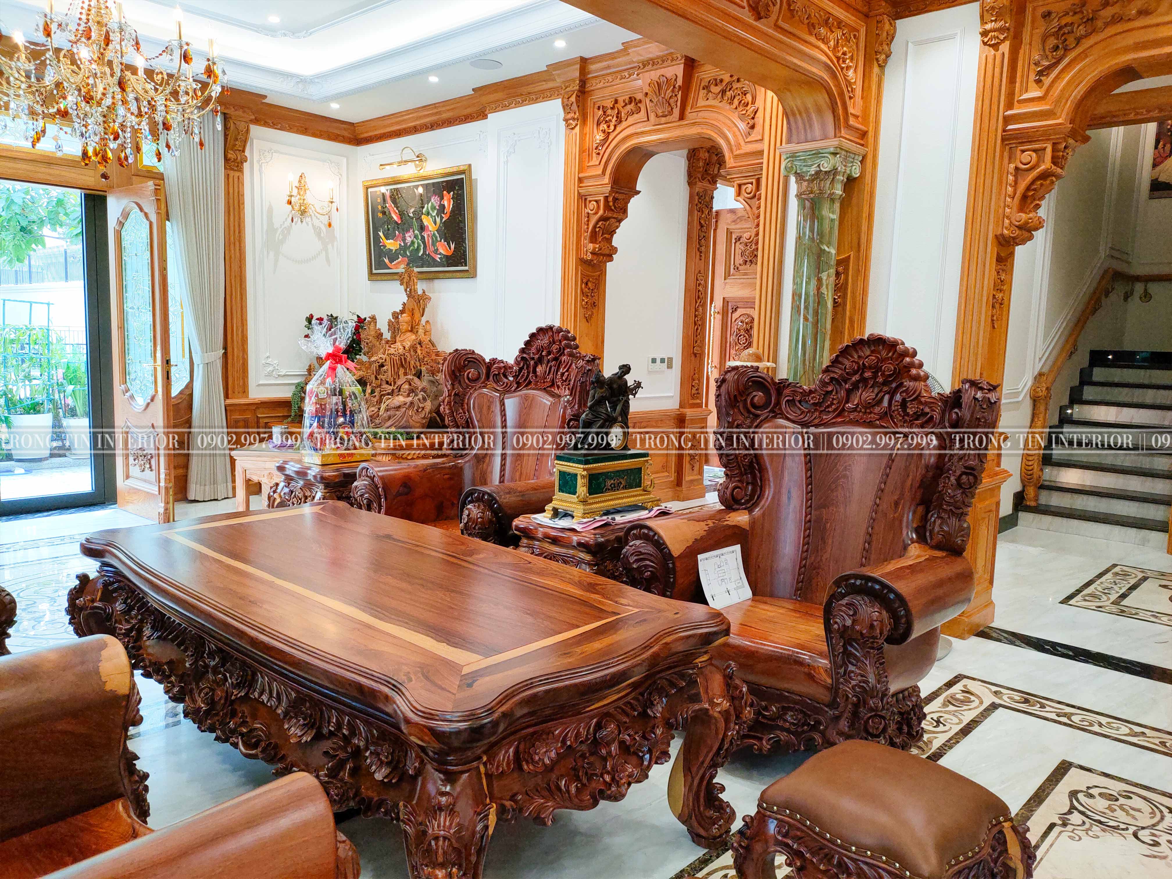 Bộ bàn ghế sofa cổ điển