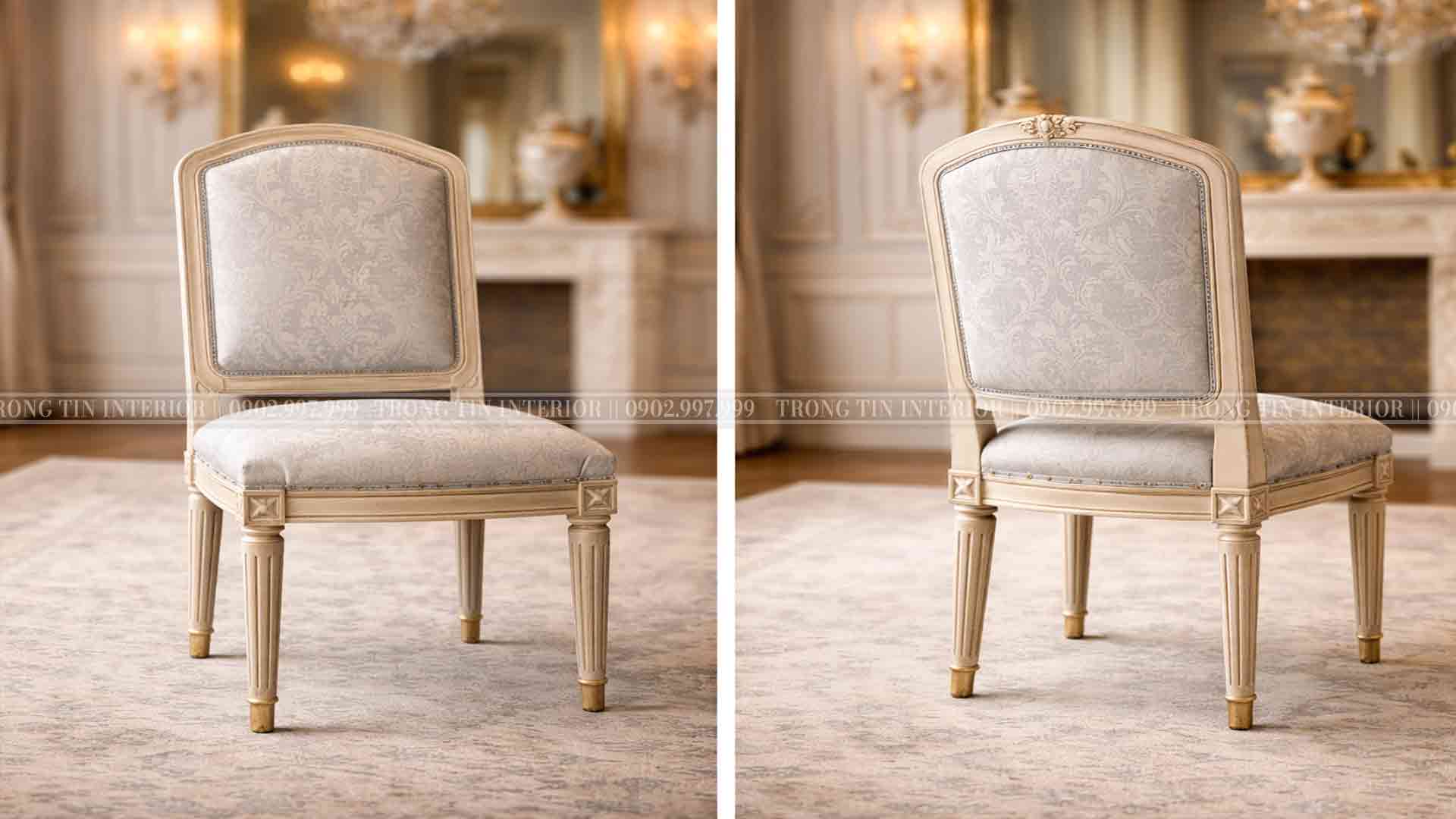 Ghế ăn cao cấp được thiết kế theo phong cách Louis