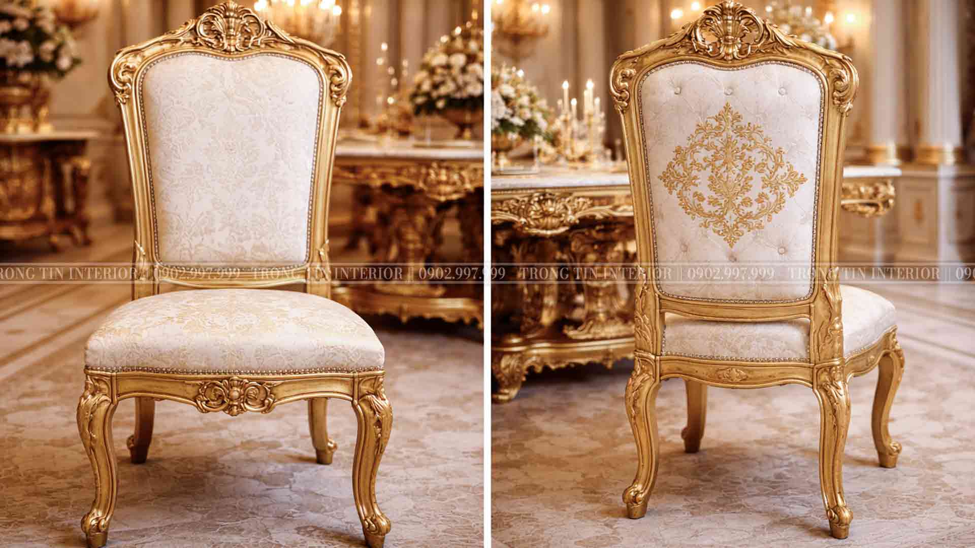 Ghế ăn cổ điển phong cách Louis XIV