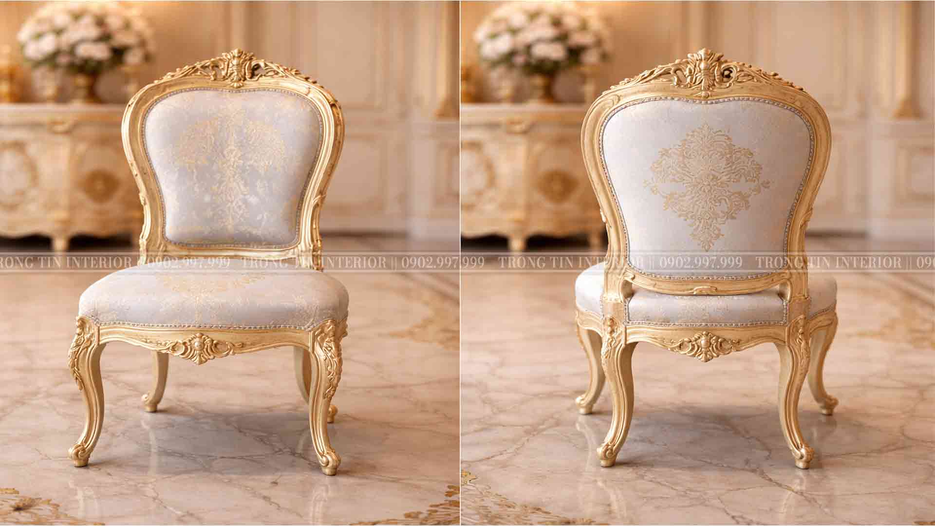 Ghế ăn cổ điển phong cách Louis