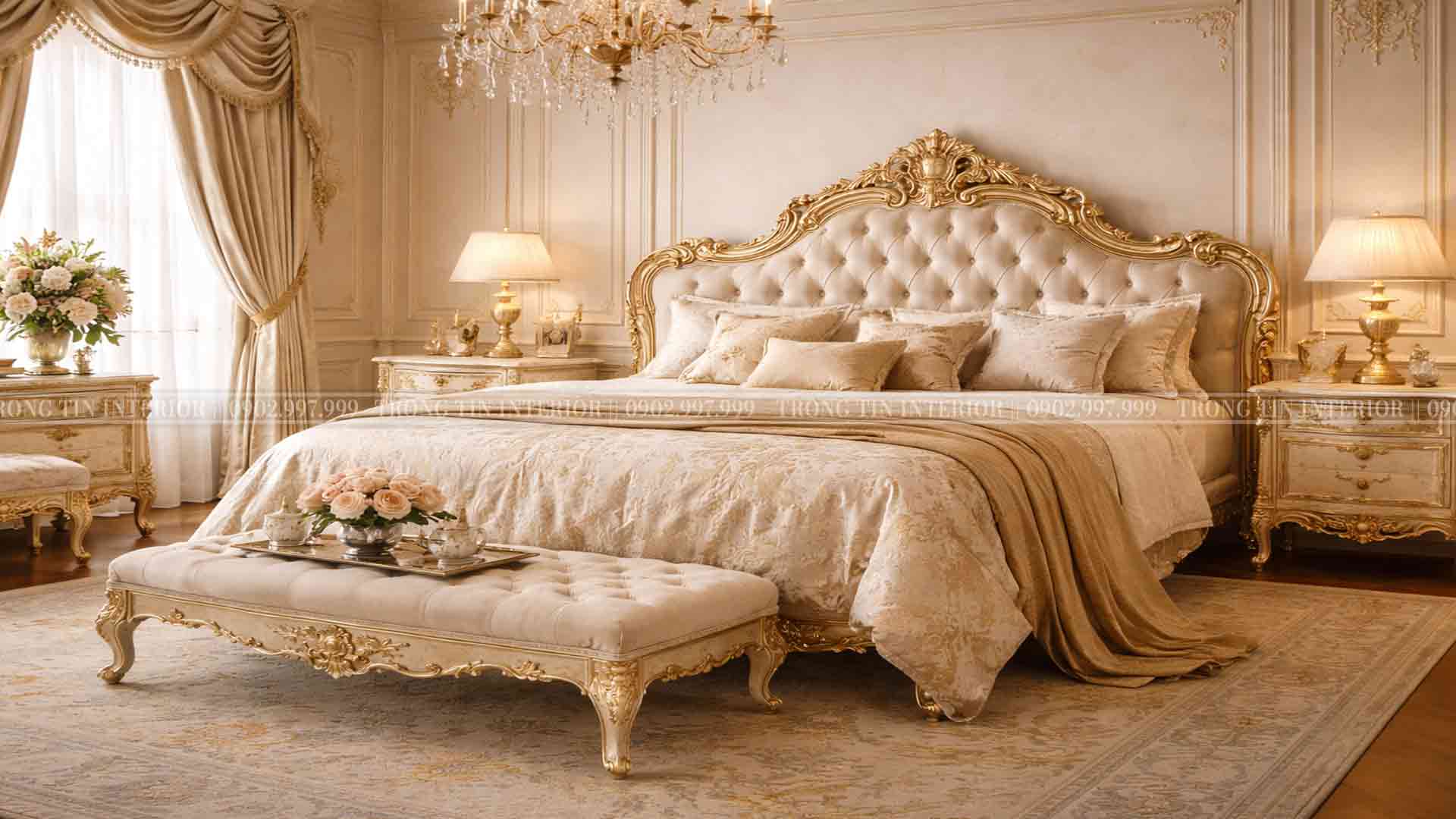 Phòng ngủ phong cách Louis