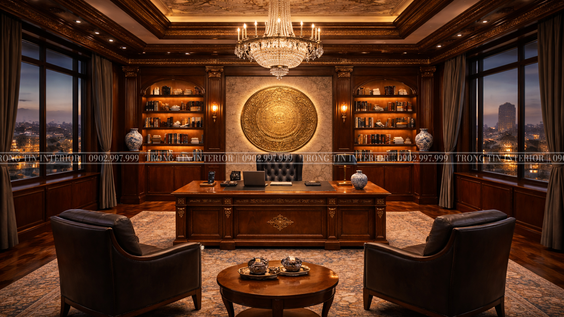 Hình ảnh phòng làm việc cổ điển Lịch Lãm và Hiện Đại