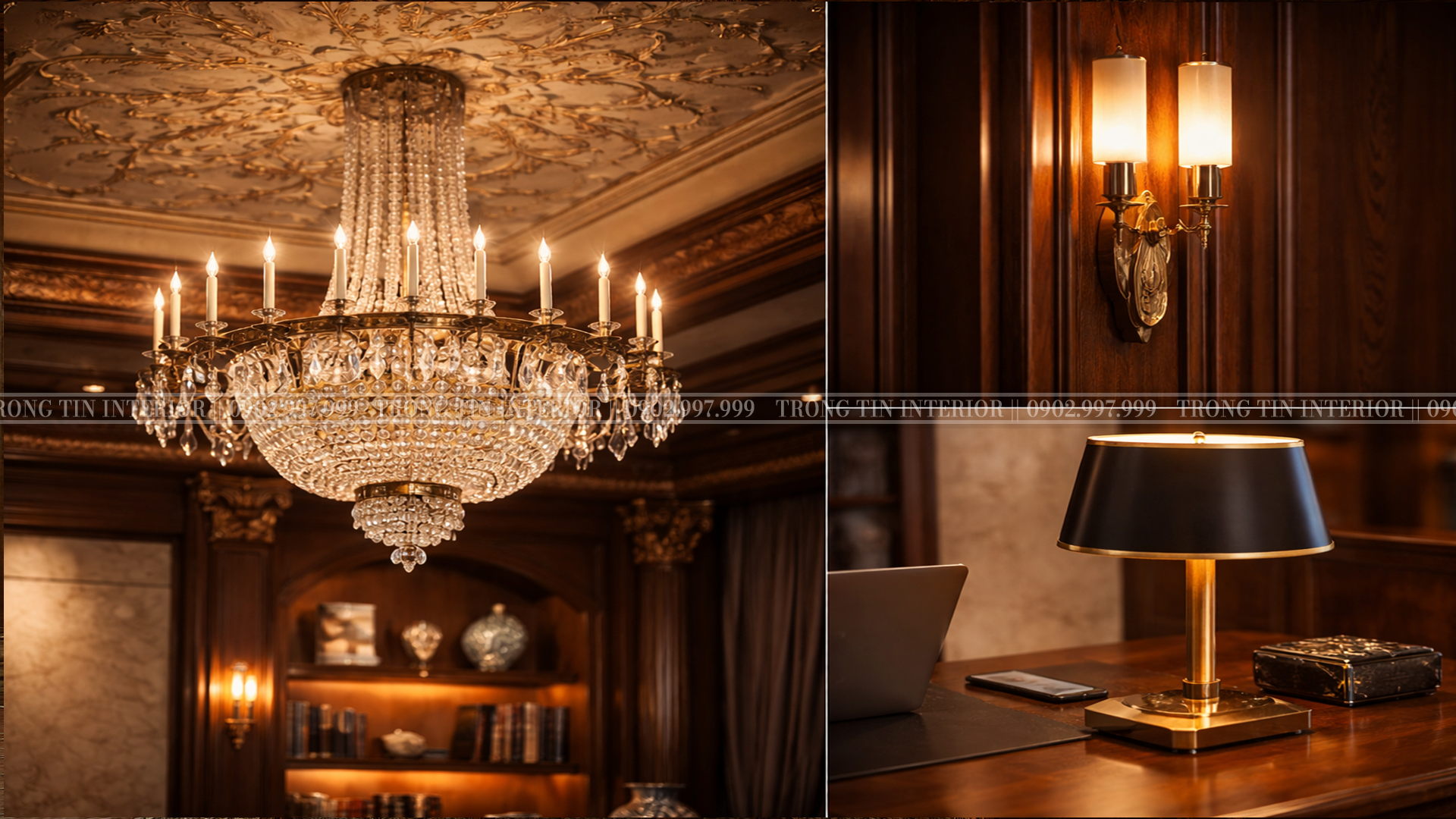 Ánh sáng quyết định yếu tố cảm xúc bên trong phòng làm việc cổ điển