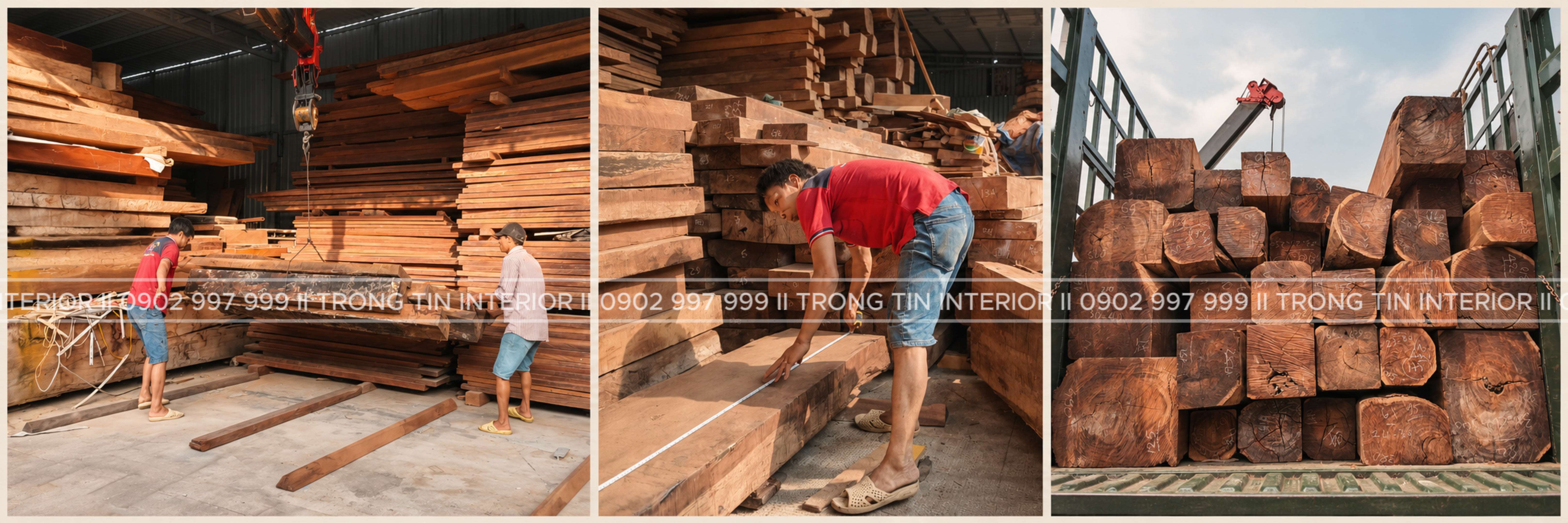 Kho gỗ và quá trình kiểm tra, tuyển chọn phôi gỗ tự nhiên trước khi đưa vào sản xuất