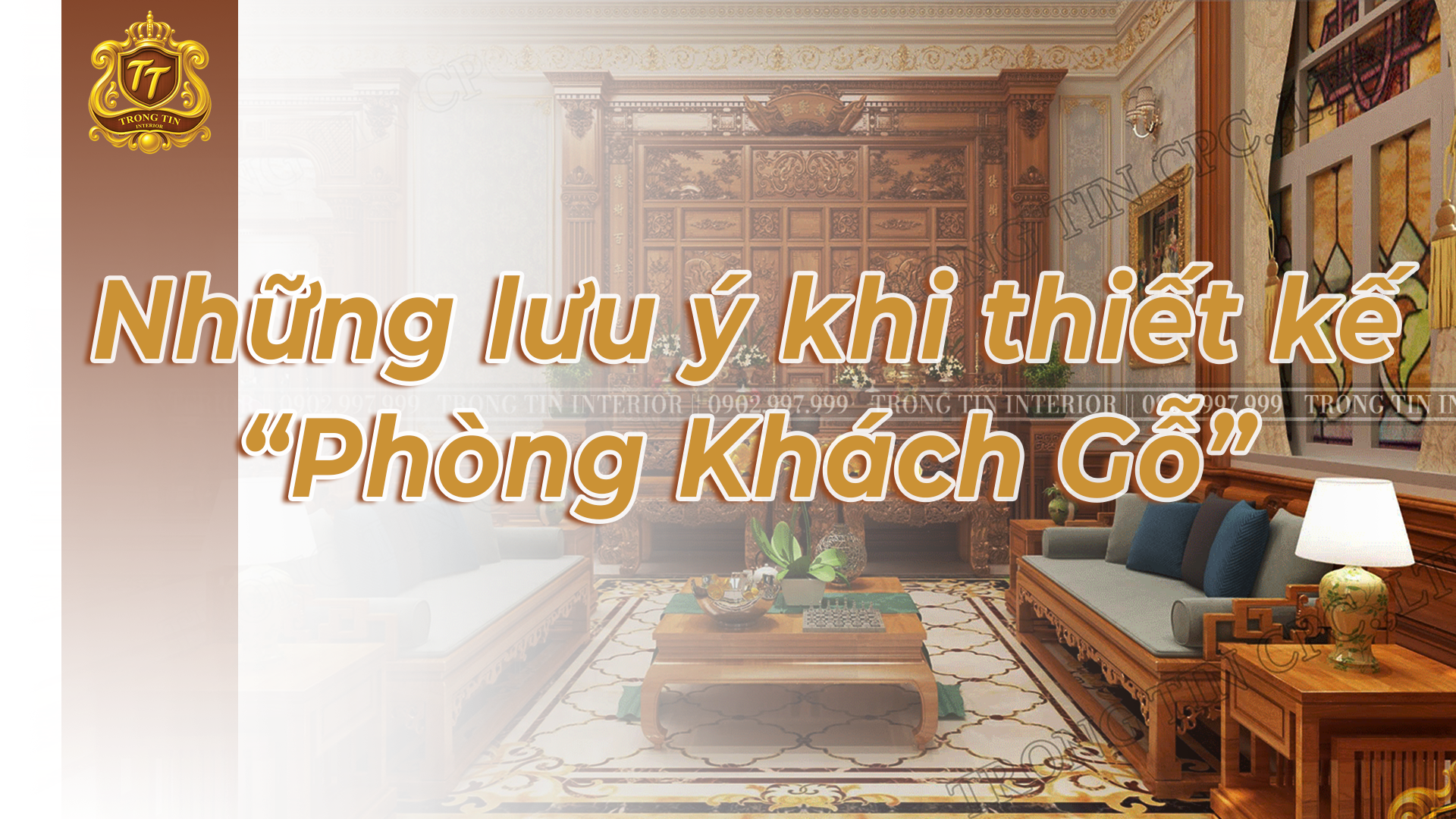 những lưu ý khi thiết kế phòng khách gỗ