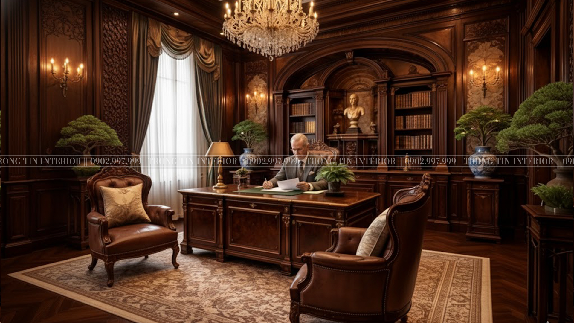 Phòng làm việc cổ điển tác động trực tiếp đến tâm lý lãnh đạo như thế nào