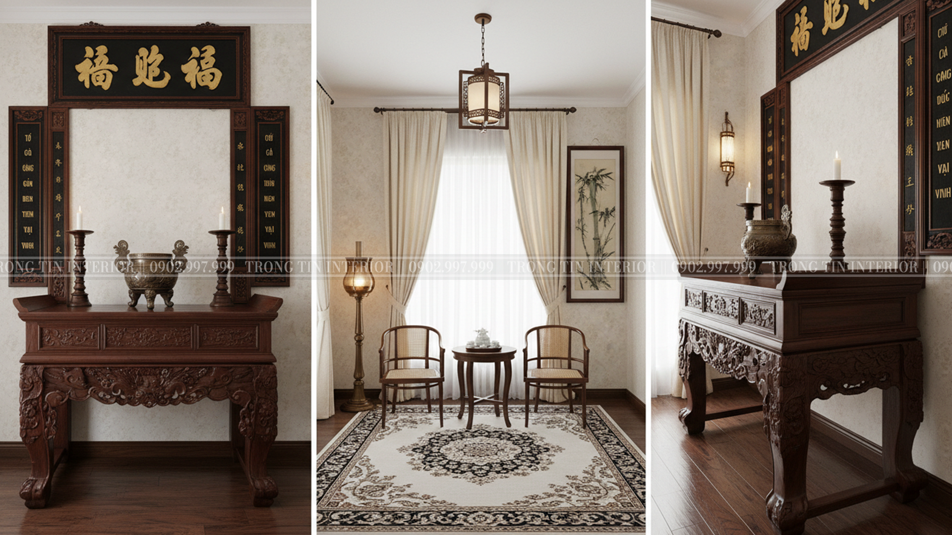 Phòng thờ với không gian nhỏ 1 - Trọng Tín Interior