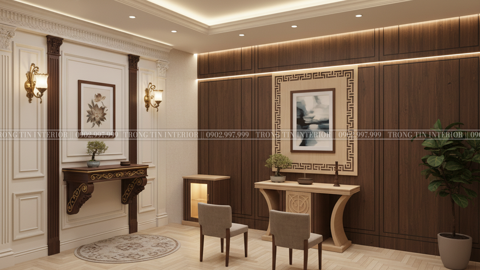 Phòng thờ với không gian nhỏ 4 - Trọng Tín Interior
