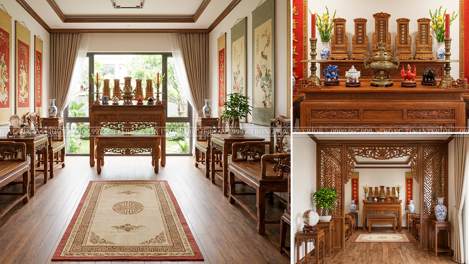 Phong Thủy Trong Thiết Kế Phòng Thờ Cổ Điển - Trọng Tín Interior