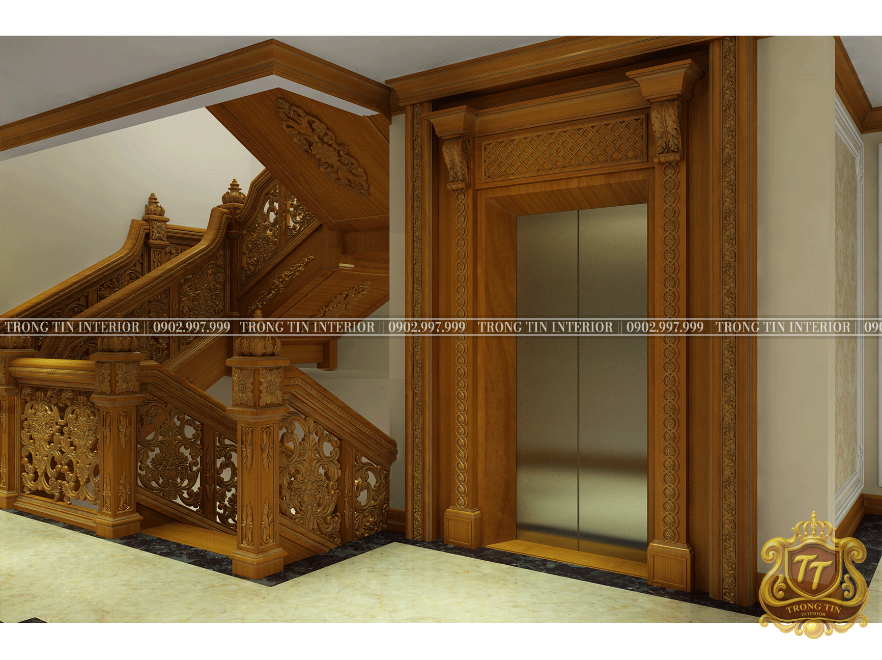 Cầu Thang Cổ Điển Mẫu 2