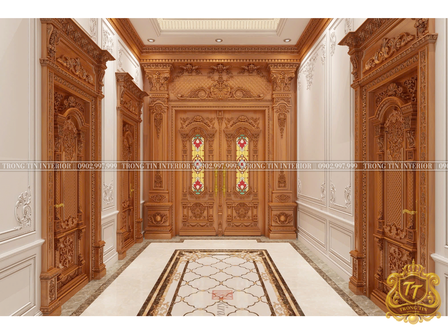 Cửa Mặt Tiền Cổ Điển Mẫu 4