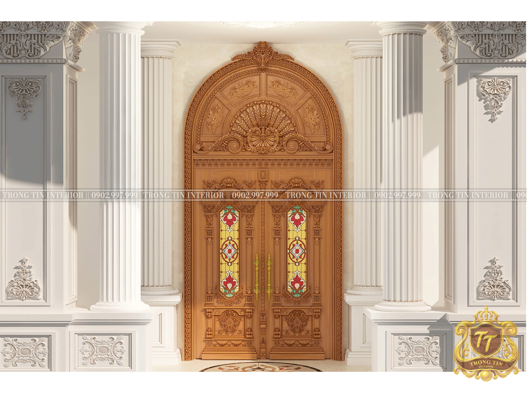 Cửa Mặt Tiền Cổ Điển Mẫu 5
