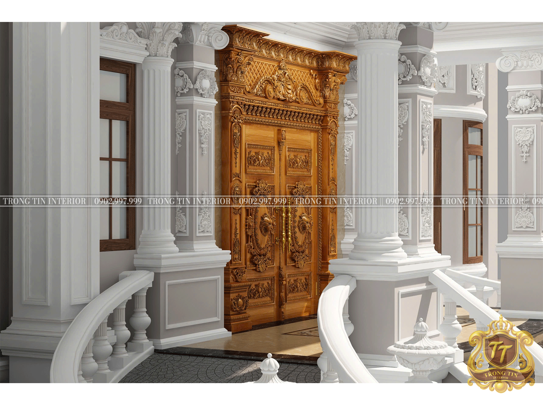 Cửa Mặt Tiền Cổ Điển Mẫu 6