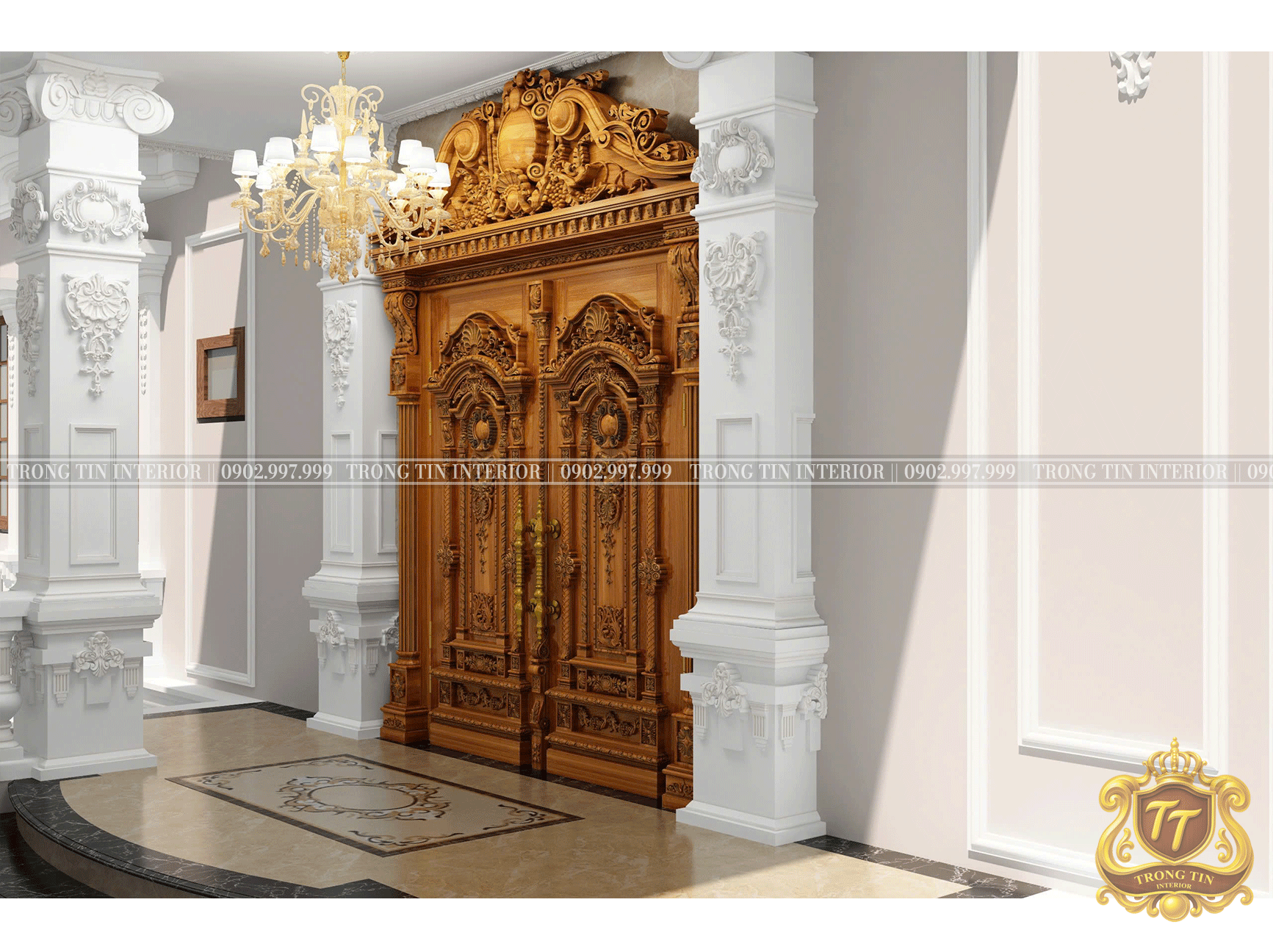Cửa Mặt Tiền Cổ Điển Mẫu 7