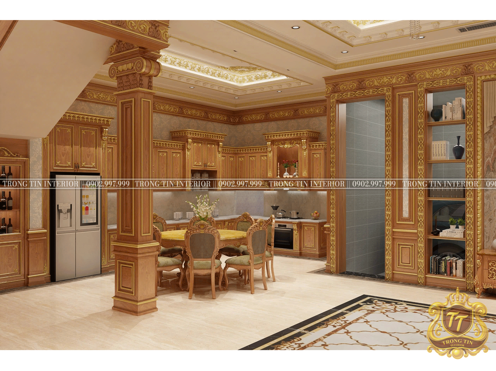 Phòng Bếp Cổ Điển Mẫu 5