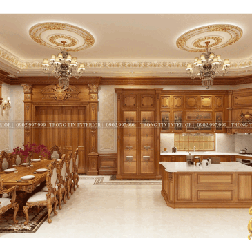 Phòng Bếp Cổ Điển Mẫu 6