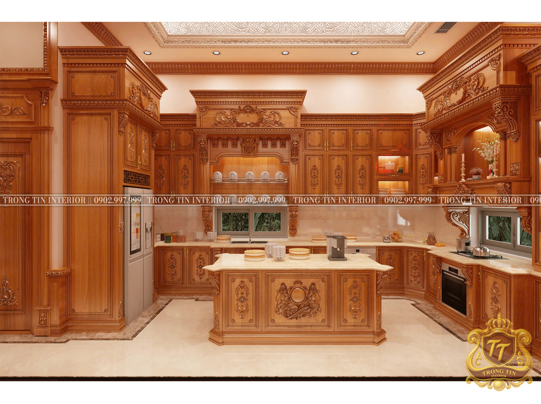 Phòng Bếp Cổ Điển Mẫu 9