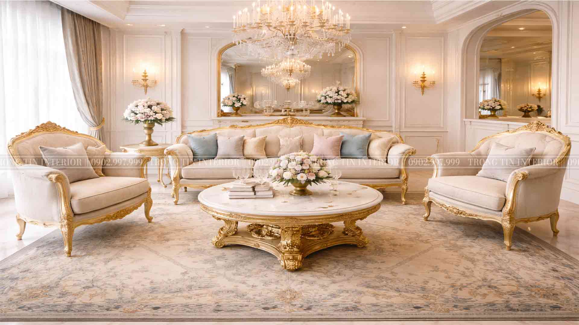 Bộ Sofa phong cách Louis cổ điển