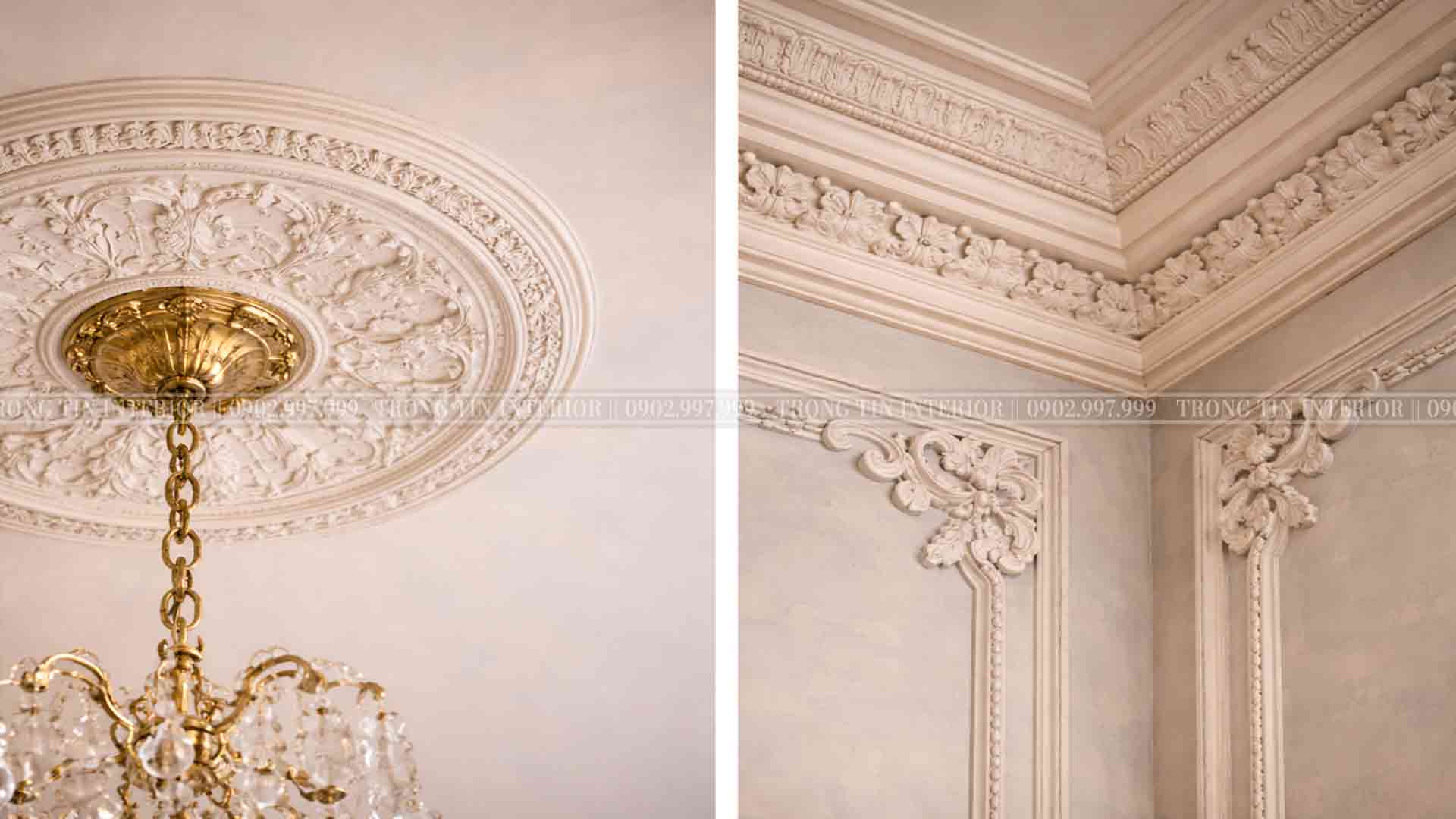 Trần và phào chỉ trong phong cách Louis XVI