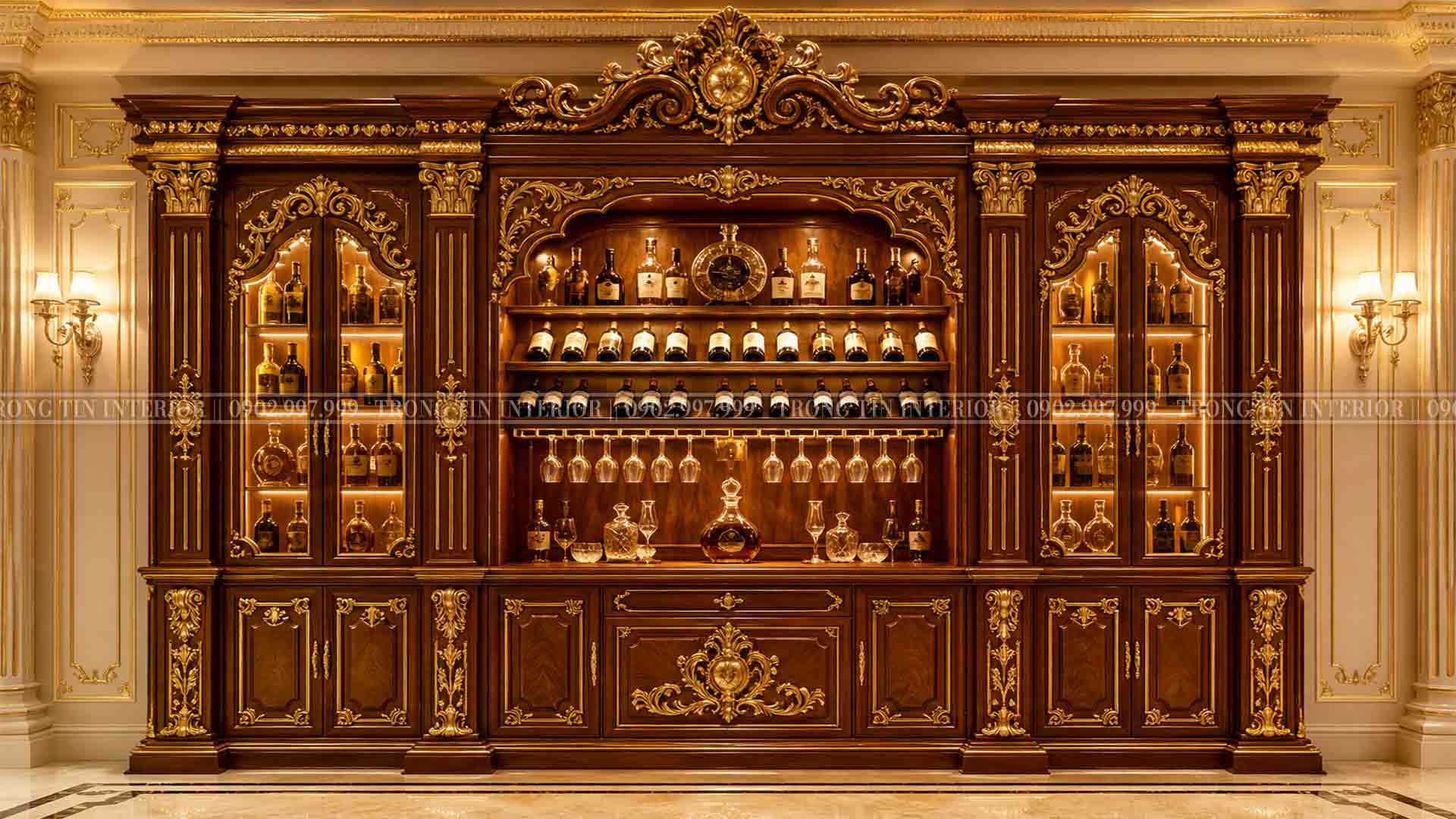 Tủ rượu phong cách baroque